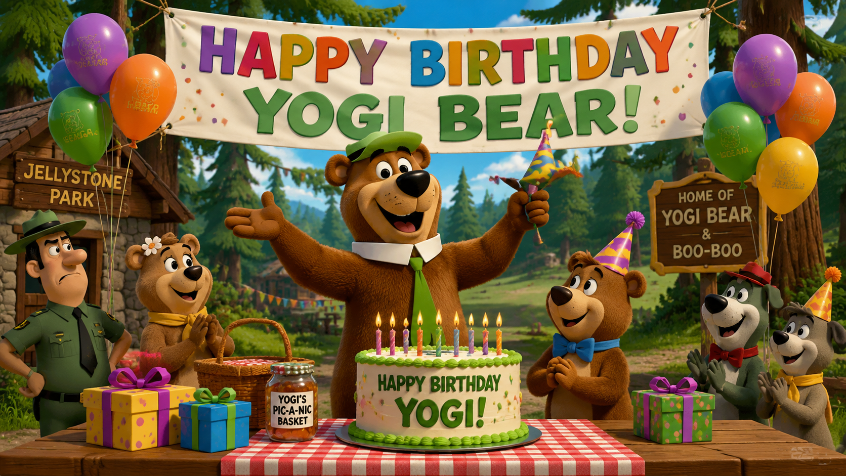 yogi bear birthday party